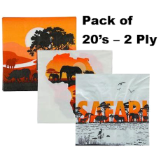 Serviettes, 2 Ply - 33cm - Big Five
